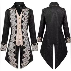 Men's sz 3x Renaissance steampunk Bridgerton tailcoat jacket